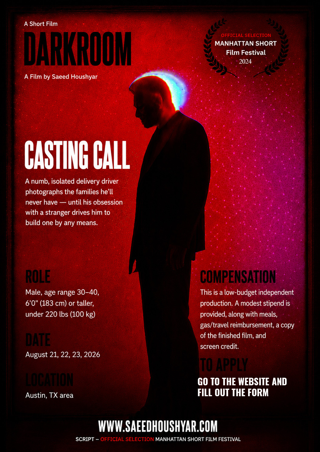 Darkroom casting call poster